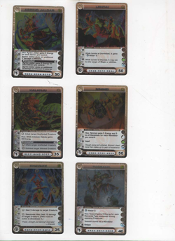 Chaotic lot #162. Lot of 6 Rare Danian creature cards - Image 1