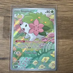 Pokemon TCG Shaymin Card S&V Destined Rivals 185/182 Illustration Rare - Image 1