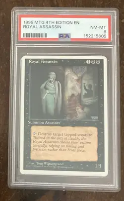 Magic: The Gathering (MTG) - Royal Assassin - 4th Edition - PSA 8, NM-MT - Image 1