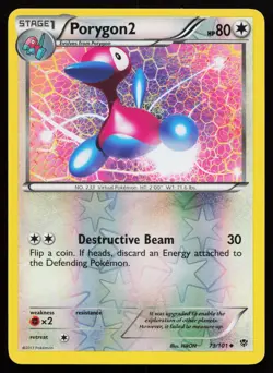 Porygon2 73/101 Reverse Holo Plasma Blast Pokemon Card - Image 1