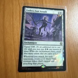 (RARE) Endless Foot Assault (Surge Foil) - TMNT Teenage Mutant Ninja Turtles MTG - Image 1