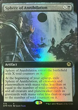 Sphere of Annihilation - FOIL - Ext Art - Adventures Forgotten Realms - MTG - NM - Image 1