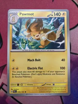 Pawmot 076/193 Deck Exclusive Paldea Evolved Non Holo Rare NM English Pokemon - Image 1