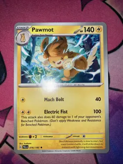 Pawmot 076/193 Deck Exclusive Paldea Evolved Non Holo Rare NM English Pokemon - Image 2