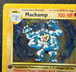 Machamp Holo Rare First 1st Edition Pokemon Playing Game Trading Card 1 - Image 2