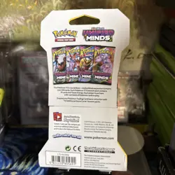 1x Sealed Pokemon Unified Minds Sleeved Booster Pack Espeon & Deoxys Art Blister - Image 2