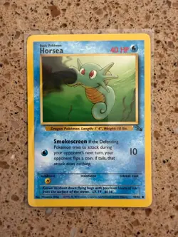 NM 1999 Pokemon NM Fossil Horsea 49/62 - Image 1