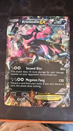 Krookodile EX XY25 Holo Jumbo Oversized XY Promo Pokemon Card LP - Image 1