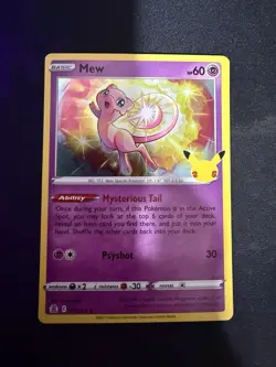 Pokemon TCG Celebrations Mew 011/025 Holo Rare - Image 1