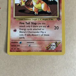 Pokemon TCG Blaine's Charmander Gym Challenge 60/132 Regular LP/MP - Image 4