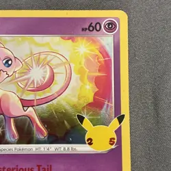 Pokemon TCG Mew 11/25 25th Anniversary Celebrations Holo - Image 3