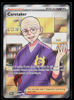 Caretaker 203/167 Ultra Rare Trainer Twilight Masquerade Pokemon NM - Image 1