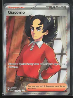 Giacomo 138/131 Ultra Rare SV: Prismatic Evolutions Pokemon TCG NM - Image 1