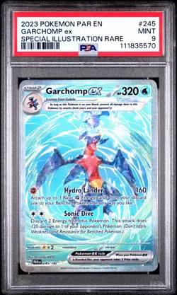 2023 POKEMON PAR EN-PARADOX RIFT SPECIAL ILLUSTRATION RARE GARCHOMP EX PSA 9 - Image 1