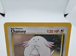 Chansey 3/130 Base Set 2 Holo Rare Pokemon TCG 2000 Ken Sugimori LP-MP SWIRL*** - Image 2