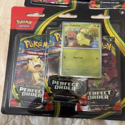 Lot of Qty 8 - Pokemon Mega Evolution Perfect Order 3 Pack Blister - Sealed - Image 3