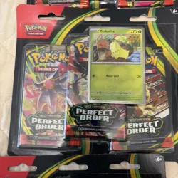 Lot of Qty 8 - Pokemon Mega Evolution Perfect Order 3 Pack Blister - Sealed - Image 4