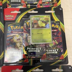 Lot of Qty 8 - Pokemon Mega Evolution Perfect Order 3 Pack Blister - Sealed - Image 5