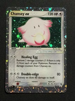 2003 Pokemon Chansey ex 96/109 Ruby and Sapphire Holo Ultra Rare Excellent - Image 1