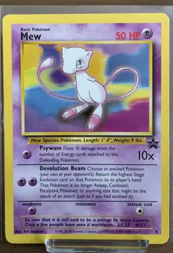 Pokemon TCG Mew Non Holo Black Star Promo #8 2000 WOTC Vintage - Image 1