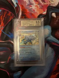 Pokemon Entoron MEP DE 008 Promo Deutsch Mega Entwicklungen Beckett 9,5 - Image 1