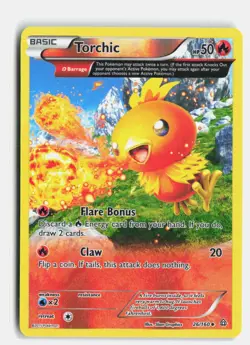 Torchic 26/160 Primal Clash Uncommon Pokemon Reverse Holo LP - Image 1