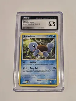 Squirtle Pokemon 112/132 (Secret Wonders 2007) CGC 6.5+ Near Mint - Image 1