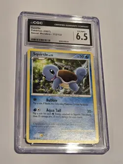 Squirtle Pokemon 112/132 (Secret Wonders 2007) CGC 6.5+ Near Mint - Image 2