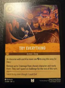 Try Everything 25/204 Uncommon Shimmering Skies Disney Lorcana TCG - Image 1