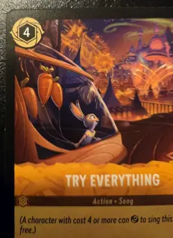 Try Everything 25/204 Uncommon Shimmering Skies Disney Lorcana TCG - Image 2