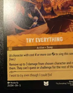 Try Everything 25/204 Uncommon Shimmering Skies Disney Lorcana TCG - Image 4