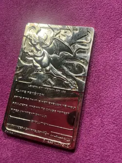 1999 Burger King Charizard Pokemon 23K Gold Plated MetalTrading Card - Image 4