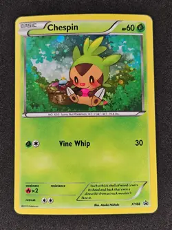 Chespin Cosmos Holo XY88 XY Promos 2015 Pokemon Card TCG MP - Image 1
