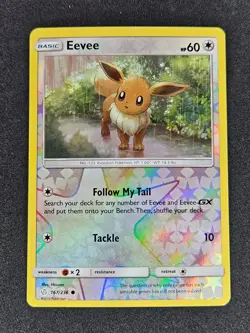 Eevee Reverse Holo 167/236 Sun & Moon Cosmic Eclipse Pokemon Card NM - Image 1