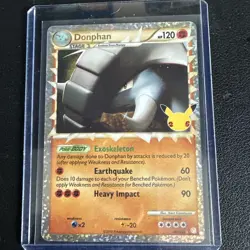 Pokemon TCG Donphan Prime Celebrations 25th Anniversary Card 107/123 - Image 1