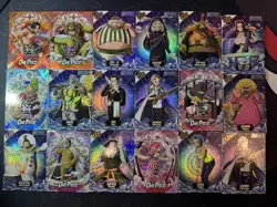 One Piece Collectible Foiled Character Anime 18 Waifu Cards CCG Full Art - Image 1