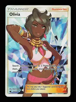 Olivia 111/111 Ultra Rare Crimson Invasion Pokemon Cards - Image 1