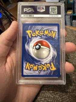 PSA 7 Wigglytuff Holo 19/130 Base Set 2 Pokemon Card 2000 W Head Swirl - Image 3
