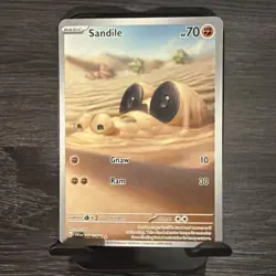 Sandile 216/198 SV Base Set Holo Illustration Rare IR Pokemon Card PC - Image 1