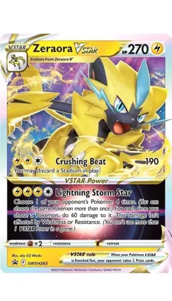 Zeraora VSTAR SWSH265 SWSH: Sword & Shield Promo Cards Holo - Image 1