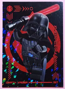 26400🪷LEGO 🪷STAR WARS SERIE 4 ⏹2023⏹TRADING CARD - DARTH VADER⚫137 - Image 1