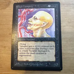 Sengir Vampire Limited Edition Beta HP MTG - Image 1