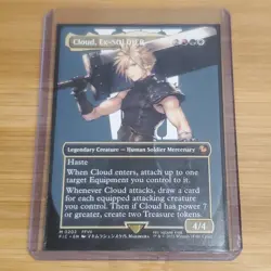 Cloud, Ex-SOLDIER, Borderless Art, Final Fantasy, Magic MTG NM - Image 3