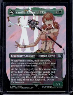 Vanille, Cheerful I’Cie Borderless Surge Foil U 0537 Final Fantasy FIN MTG - Image 1