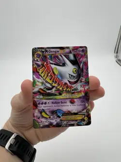 Pokemon Mega M Gengar EX XY166 Full Art Black Star Promo Holo Card - Image 1