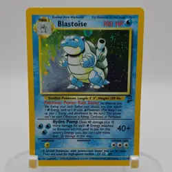 Pokemon TCG Blastoise Base Set 2 Holo Rare 002/130 2000 English Great Condition - Image 1