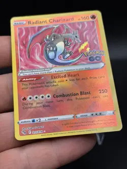 Pokemon TCG - Radiant Charizard - Pokemon Go 011/078 - Holo NM GA3 - Image 2