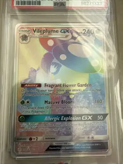 Pokemon Vileplume GX Cosmic Eclipse Secret Rare #250 PSA 10 Gem Mint - Image 2
