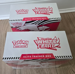 2x Pokemon TCG Scarlet & Violet White Flare ETB Elite Trainer Box Factory Sealed - Image 4