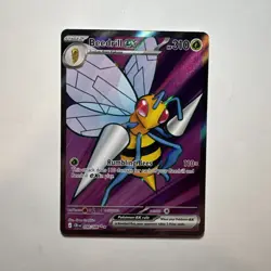 Beedrill ex 098/086 Ultra Rare ME04: Chaos Rising Pokemon NM/M - Image 1
